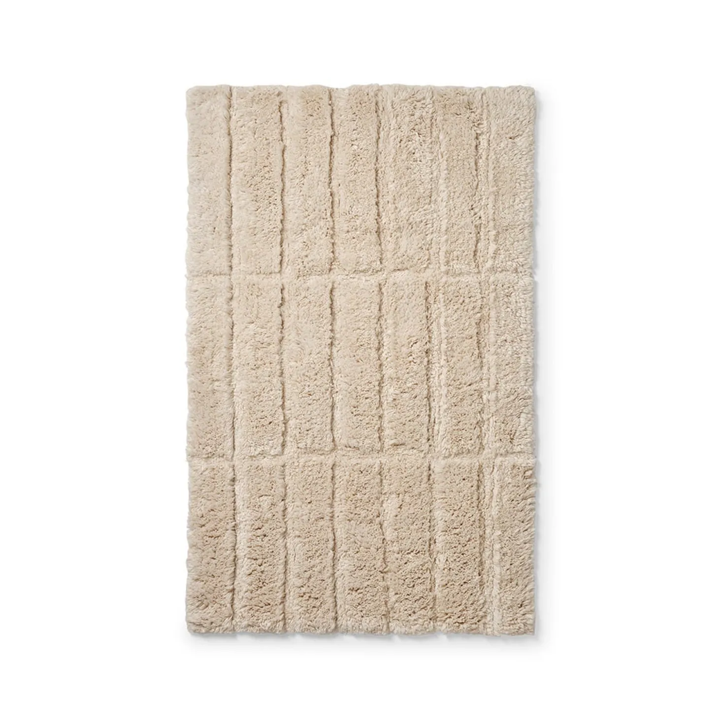 Badrumsmatta Square 50x80cm Bomull Beige
