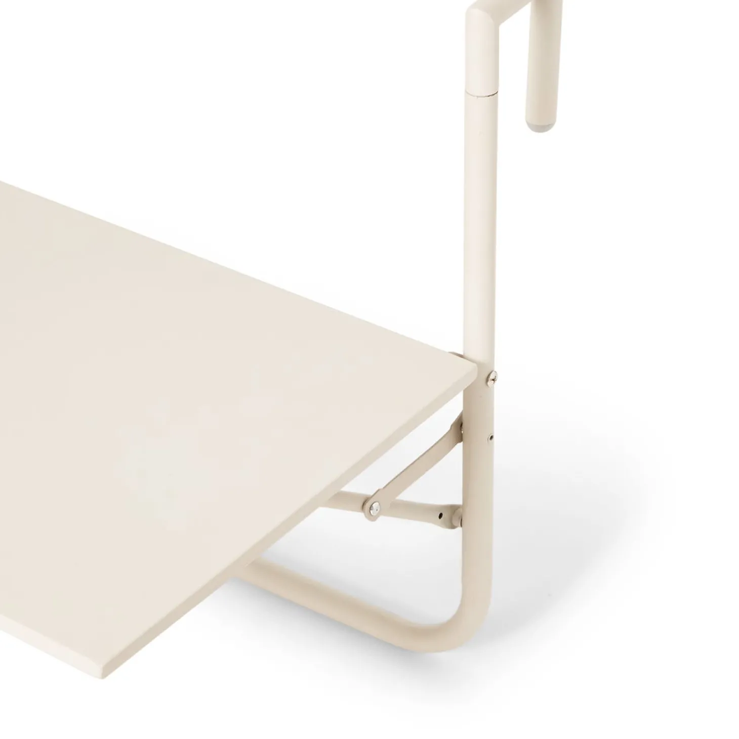 Balkongbord Metall 60x40cm Ljusbeige