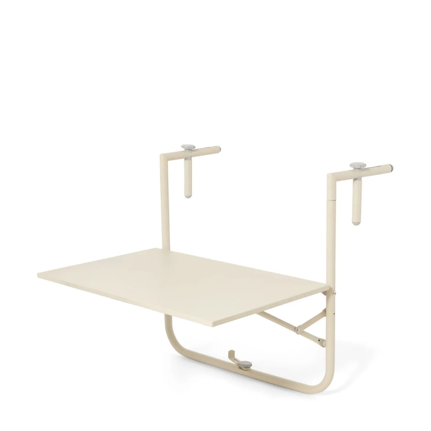 Balkongbord Metall 60x40cm Ljusbeige
