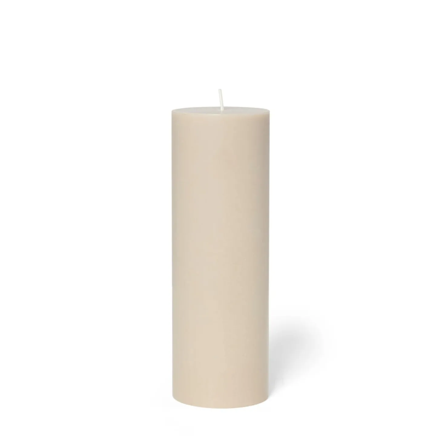 Blockljus Stearin 20x6,8cm Beige