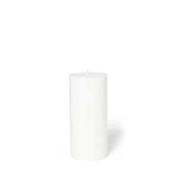 Blockljus Stearin 15x6,8cm Vit