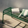 Bänk Palma Metall 110x48cm Grön