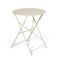 Bord Fällbart Metall 60cm Ljusbeige