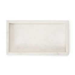 Bricka 26,5x15cm Marmor Vit