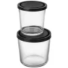 Burk Glas Lock 0,4L Hög Svart
