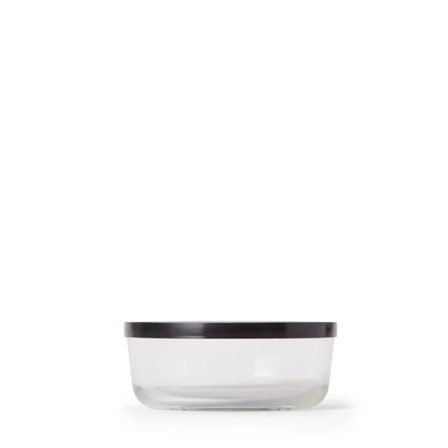 Burk Glas Lock 0,8L Låg Svart