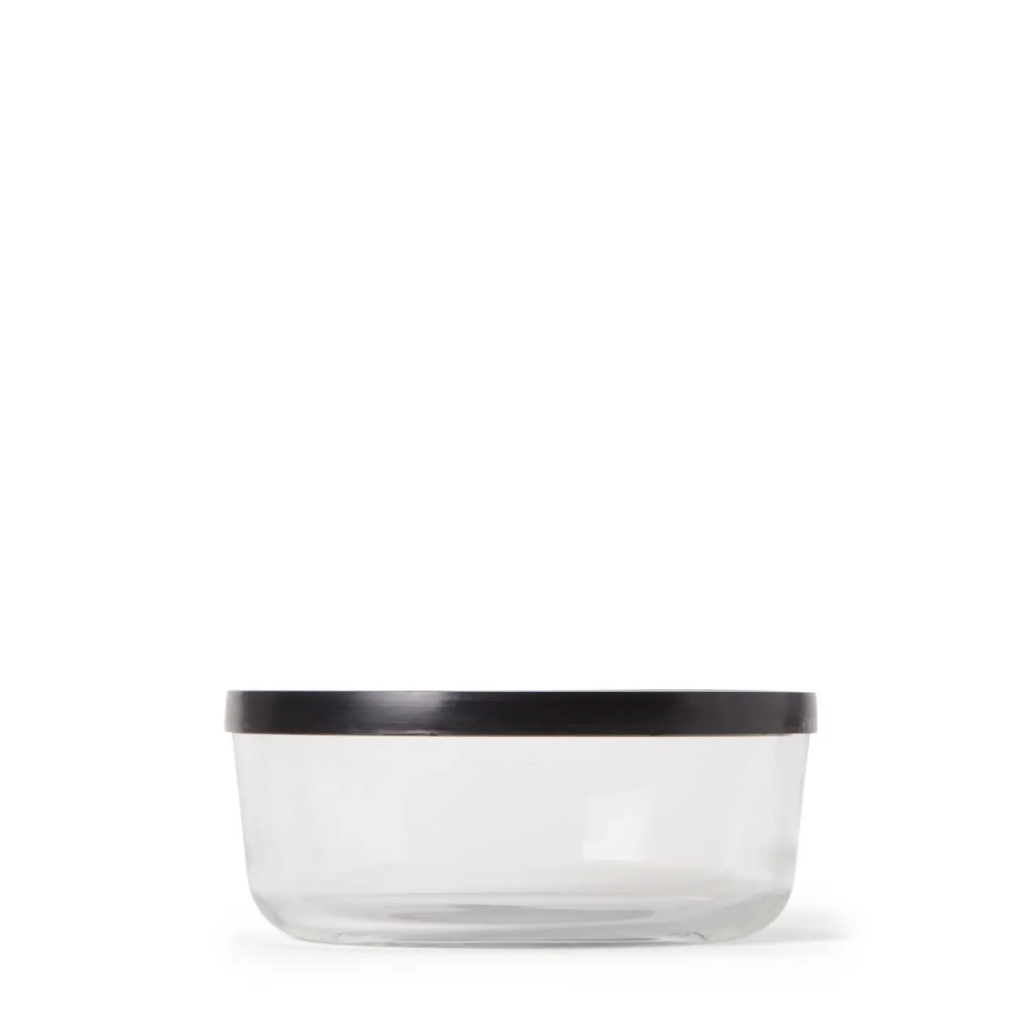Burk Glas Lock 1,45L Låg Svart