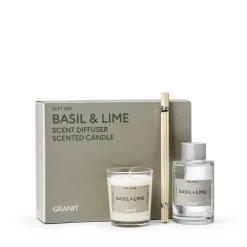 Gift Set Doftljus 70g/Diffuser 85ml Basil & Lime