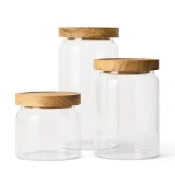 Glasburk 10x9,8cm Akacialock
