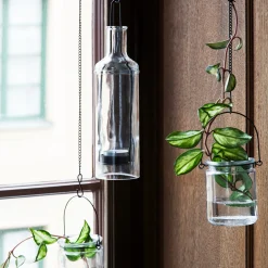Hänglykta Flaska 6,5x22,5cm Svart