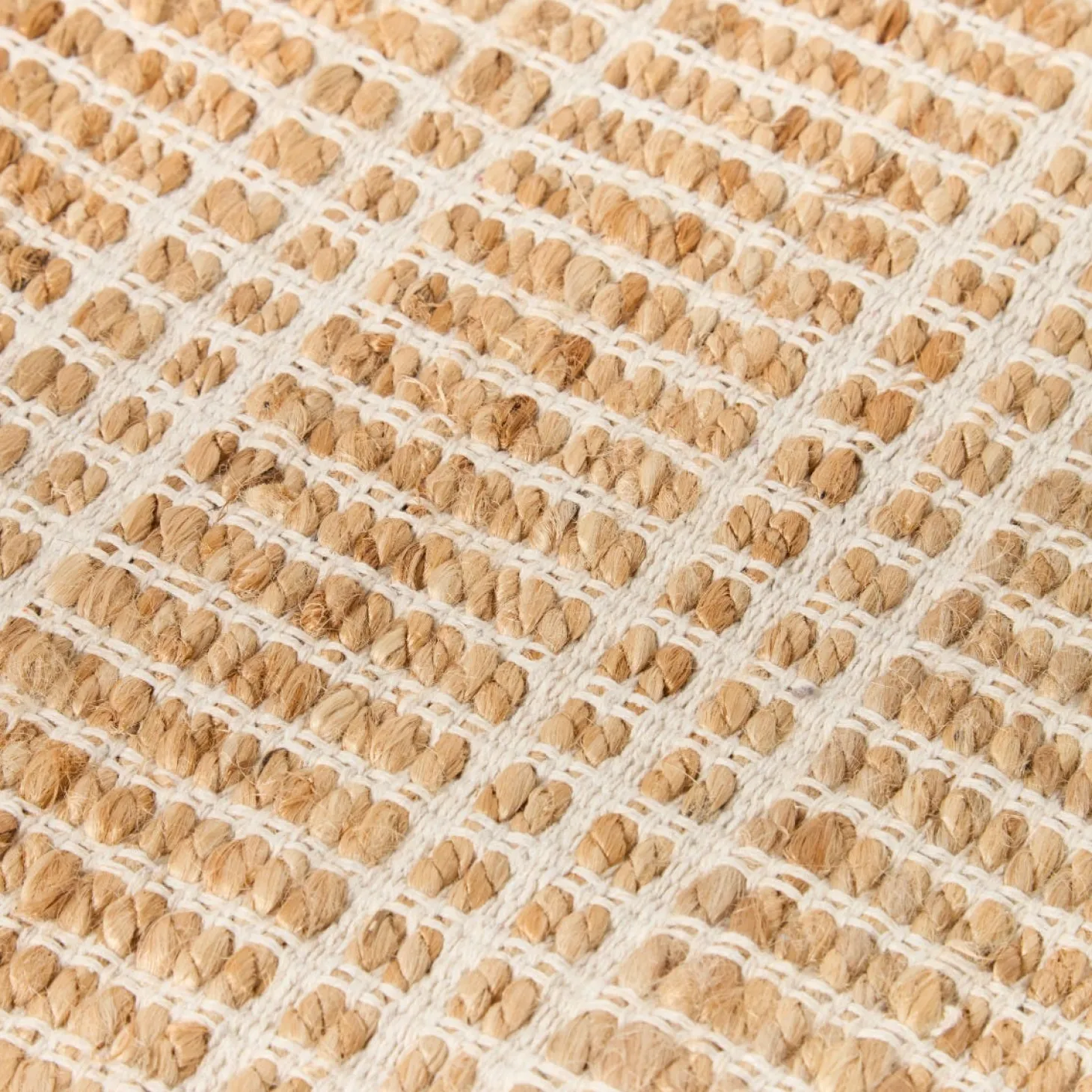 Jute/bomullsmatta 170x240cm Natur