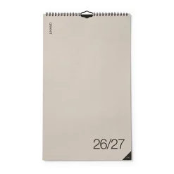 Kalender Kolumn 2026/2027 Engelska Beige