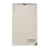 Kalender Kolumn 2026 Engelska Beige