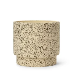 Kruka Stänk 22x20cm Naturvit