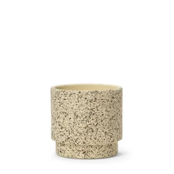 Kruka Stänk 14x13cm Naturvit