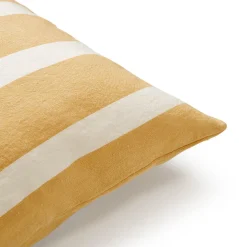 Kuddfodral Linnemix Rand 50x70cm Gul