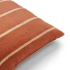 Kuddfodral Linnemix Rand 50x50cm Roströd