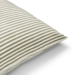 Kuddfodral Linnemix Smalrand 50x50cm Ljusgrön
