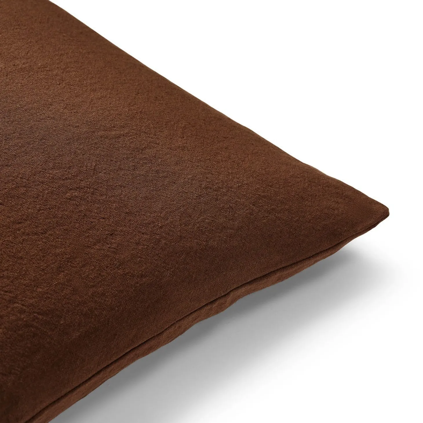 Kuddfodral Linnemix 50x50cm Brun