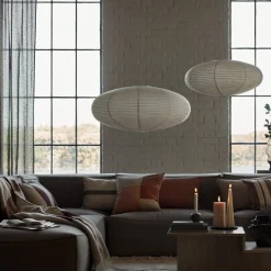 Lampskärm Rispapper Yuna 60cm Vit