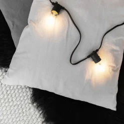 Ljusslinga 10 LED Anslutningsbar 4m Svart