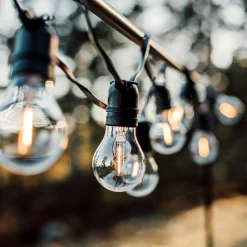 Ljusslinga 10 LED Anslutningsbar 4m Svart
