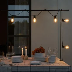 Ljusslinga 10 LED 5m Svart
