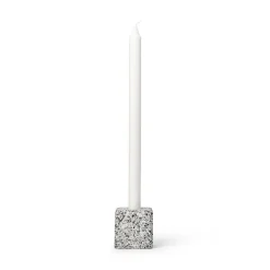 Ljusstake Granit 6,5x6,5cm Grå