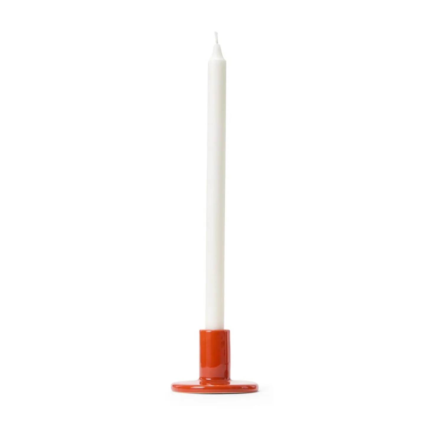 Ljusstake Signal Stengods 6,8x10cm Orange