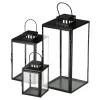 Lykta Metall 16cm Svart