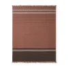 Pläd Linen Stripe 130x170cm Linne Rost