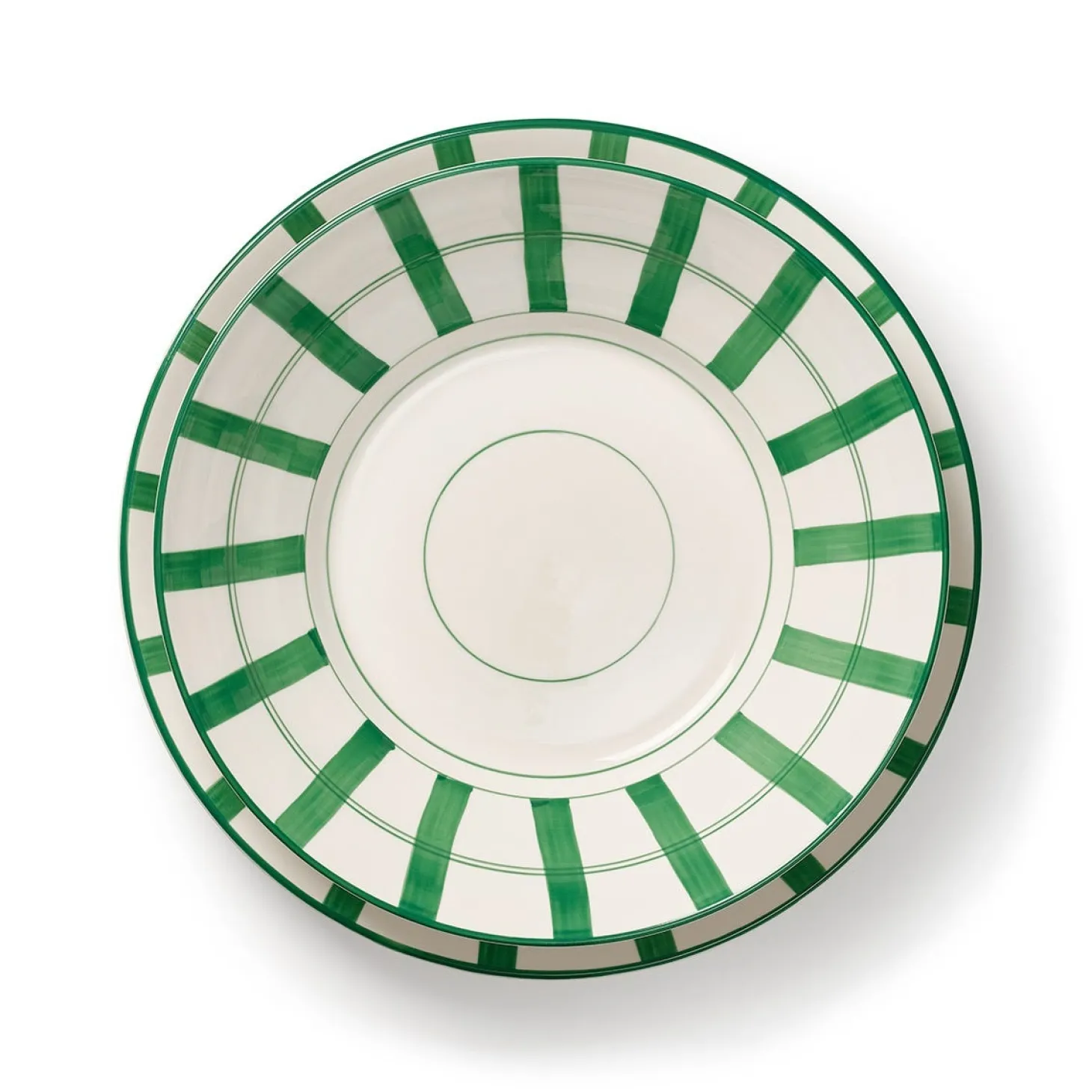 Serveringsskål Eve 30cm Handmålad Grön