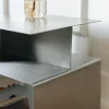 Sidobord Metall 30x45cm Rostfritt stål