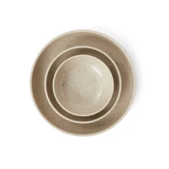 Skål Bruno Stengods 16cm Spräcklig Beige