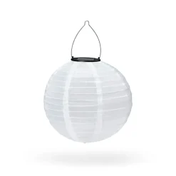 Solcellspendel Boll 25cm Vit