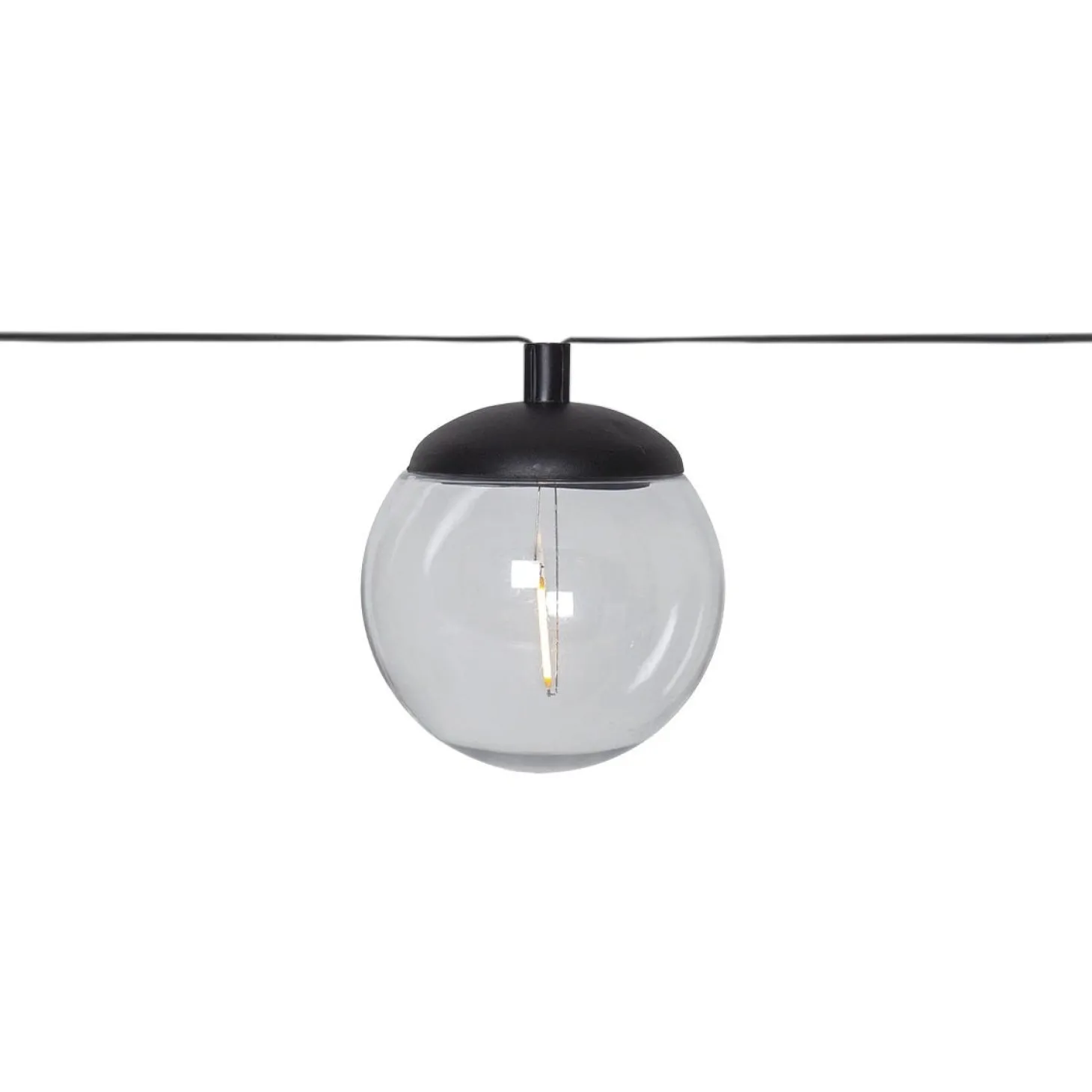 Solcellsslinga Globe 2,1m Transparant