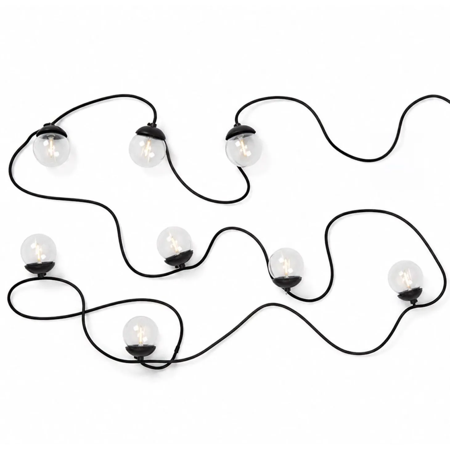 Solcellsslinga Globe 2,1m Transparant