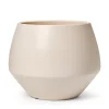 Stengodskruka Ellie med fat 30x36cm Beige